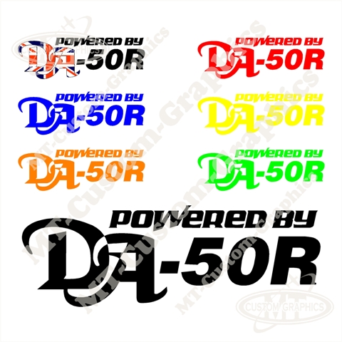 Powered By DA-50R Logo